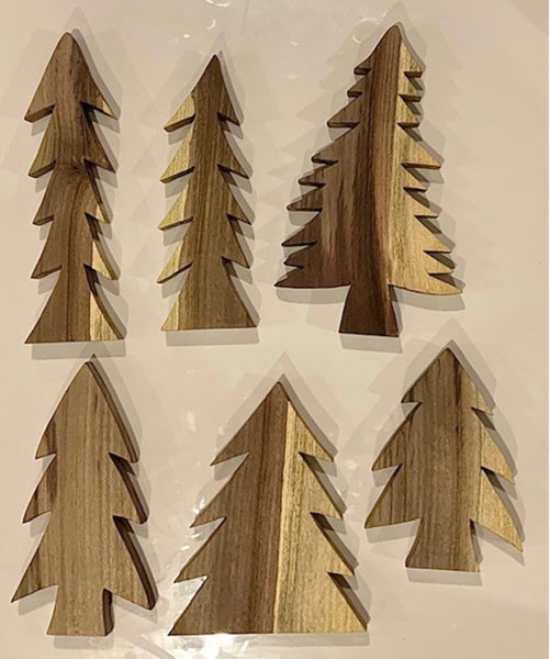 Wooden tree set