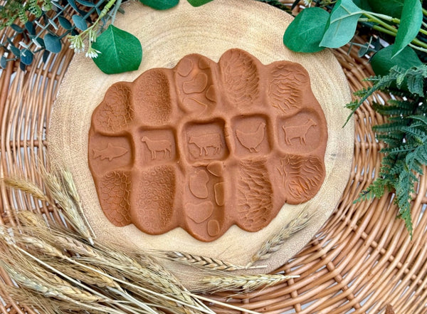 Roll Around Sensory Stones - Farm Animals