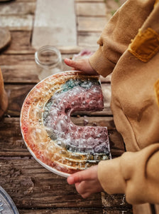 Rainbow Trinket Tray / Bioplastic Sensory Tray