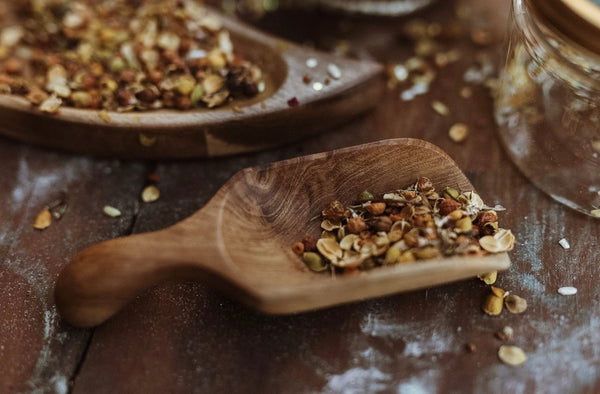 Teak Bean Scoop
