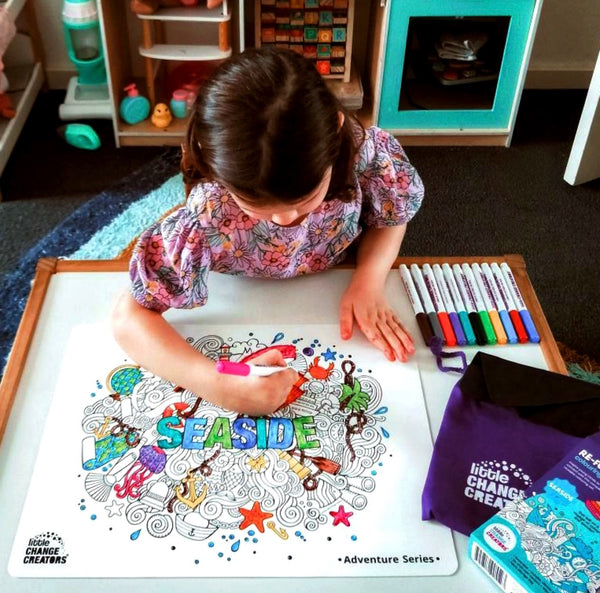 SEASIDE Re-FUN-able™ Colouring Set