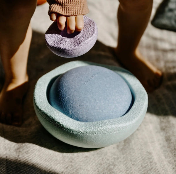 Stapelstein Balance Stepping Stones - INSIDE, Set of 3, Cool Pastel