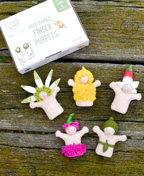 MAY GIBBS X TARA TREASURES - BUSH BABIES FINGER PUPPETS SET