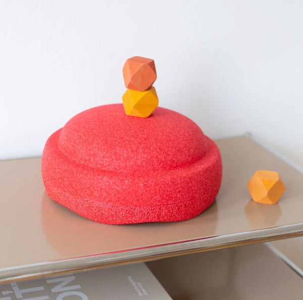 Stapelstein Balance Stepping Stones - Original, Single, Solid Colours~Red~