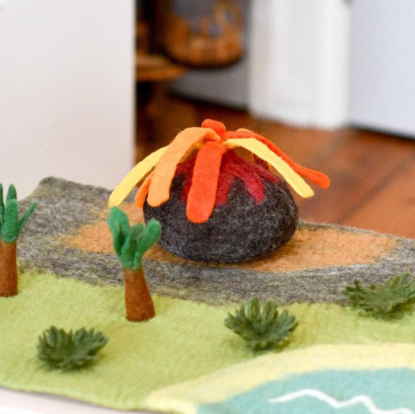 FELT VOLCANO TOY