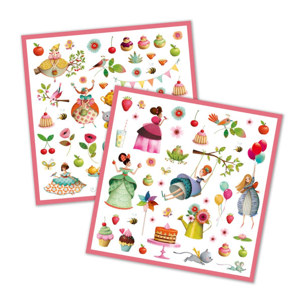 160 Tea Party Stickers