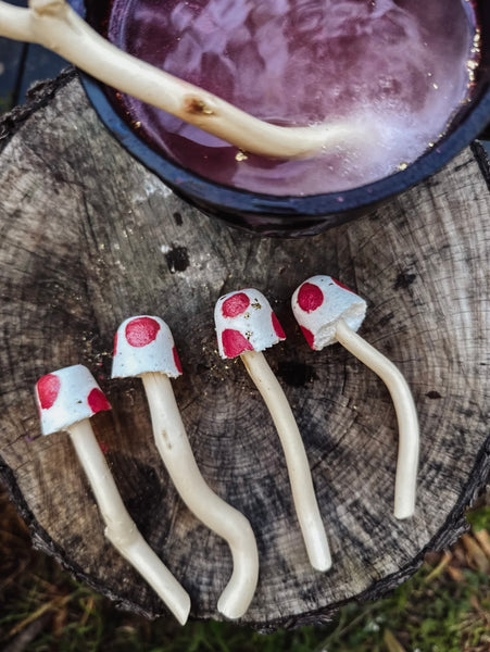 Fizzy Mushroom Wands set of 4
