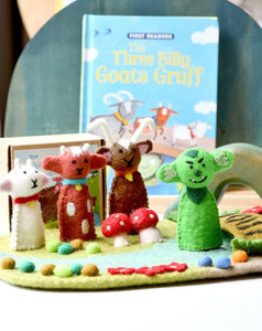 THREE BILLY GOATS GRUFF, FINGER PUPPET SET