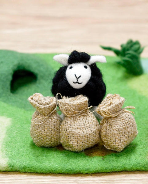 FELT BAA BAA BLACK SHEEP TOY