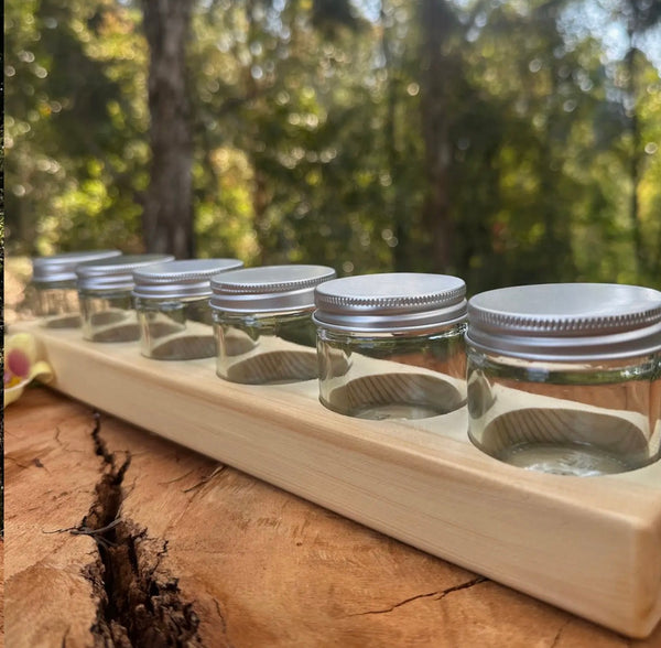 Timber Paint Holder Set (Includes 6 Jars)