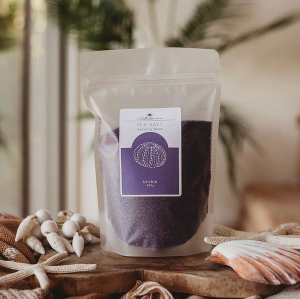 Urchin Sea Salt - Purple Coloured Sensory Salt For Potion and Sensory Play Trays.