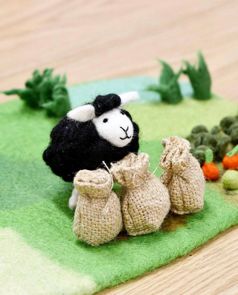 FELT BAA BAA BLACK SHEEP TOY