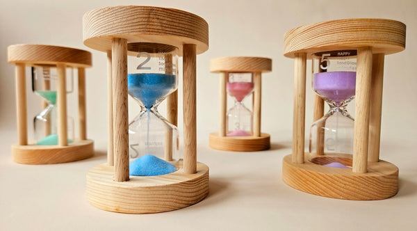 Wooden Sand Timers Set of 4