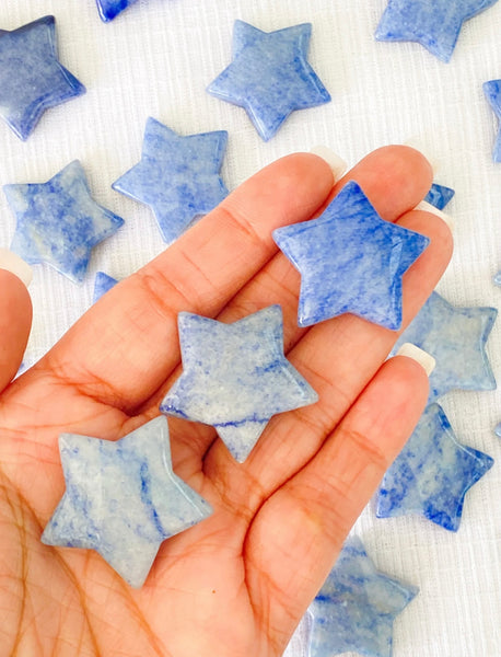 Blue Quartz mini star 1pc