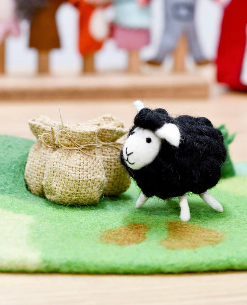 FELT BAA BAA BLACK SHEEP TOY