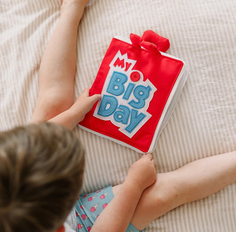 FABRIC ACTIVITY BOOK - MY BIG DAY (RED)