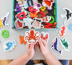 MAGNETIC SEA CREATURES AND LETTERS
