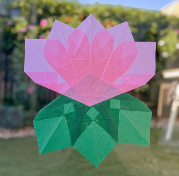 Window Star Folding Paper - Wax-like Kite Paper - 40gsm Assorted Rainbow Colours