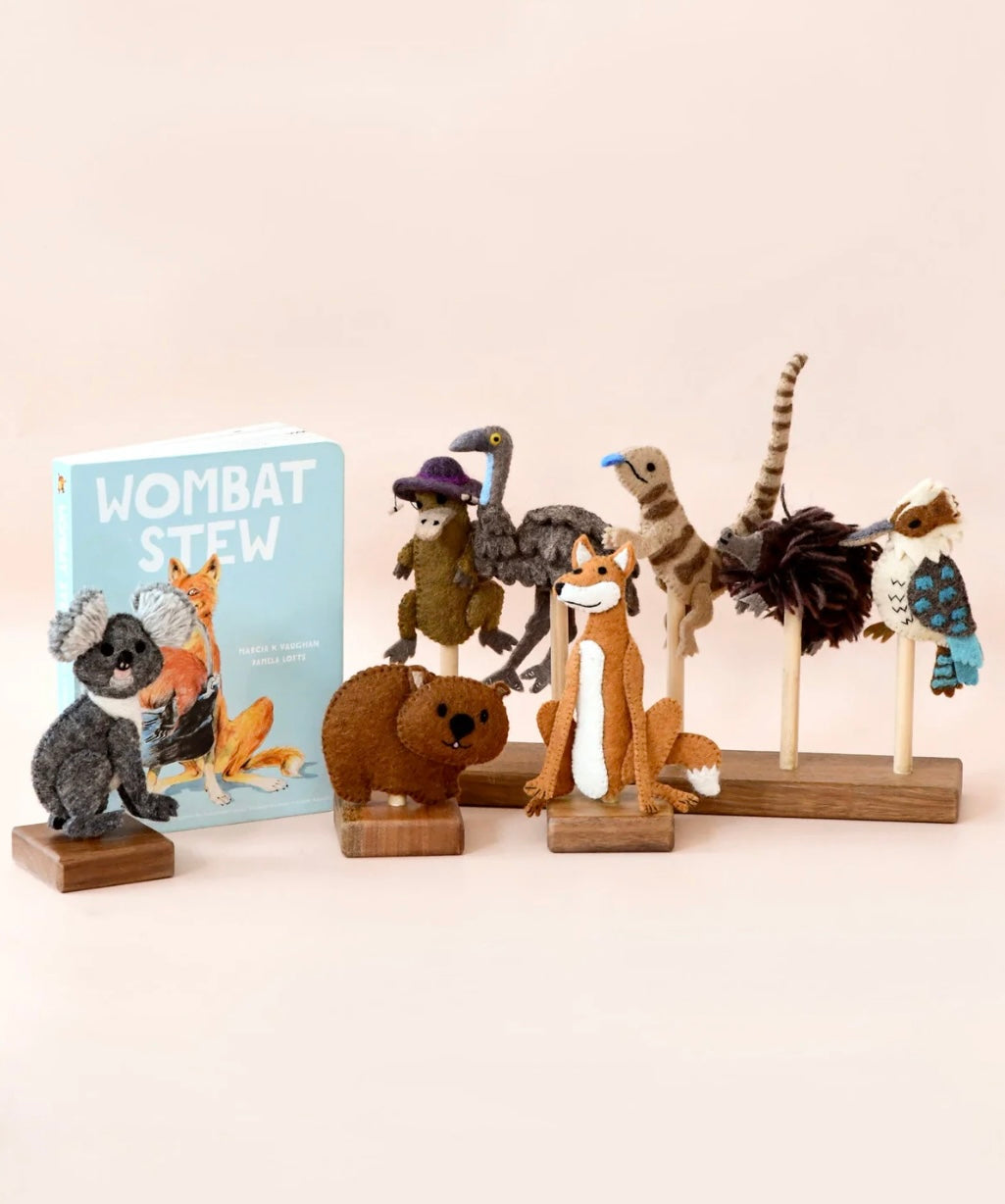 WOMBAT STEW FINGER PUPPETS SET