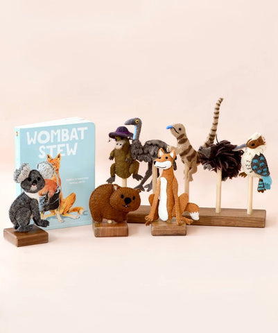 WOMBAT STEW FINGER PUPPETS SET