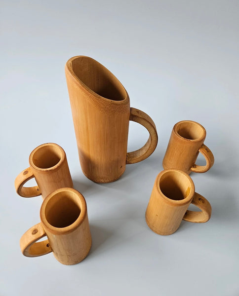 Bamboo Jug and Cup Set