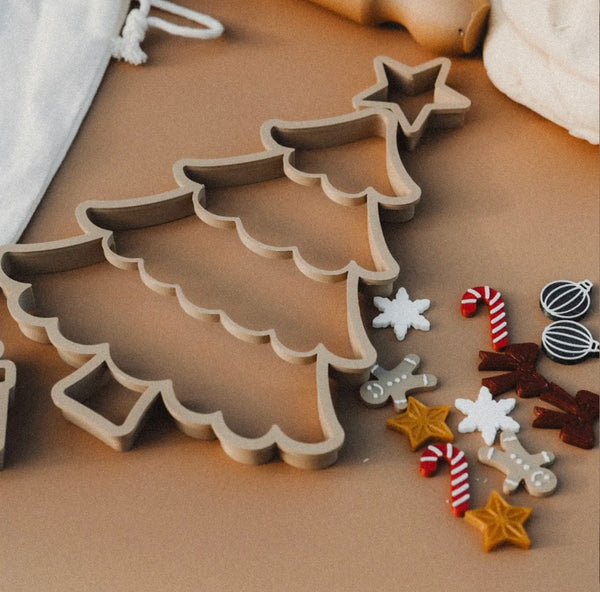 Christmas Tree Playdough Decorating Kit