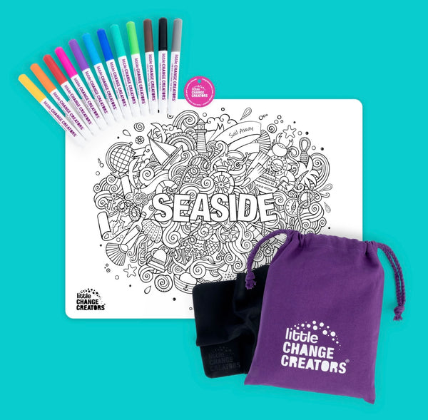 SEASIDE Re-FUN-able™ Colouring Set