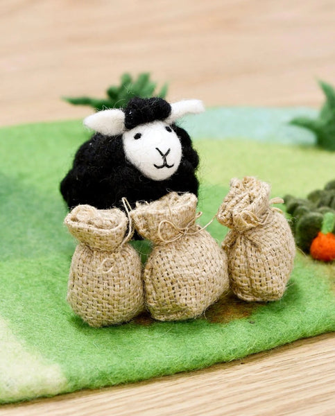 FELT BAA BAA BLACK SHEEP TOY