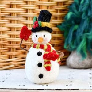 FELT SNOWMAN WITH TOPHAT