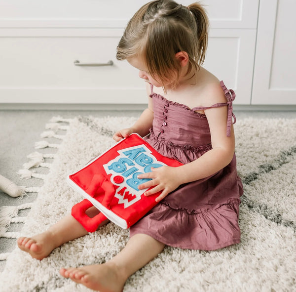 FABRIC ACTIVITY BOOK - MY BIG DAY (RED)