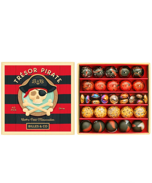 Billes & Co Marble Treasure Mini Box - Pirate Treasure, Small 40pc