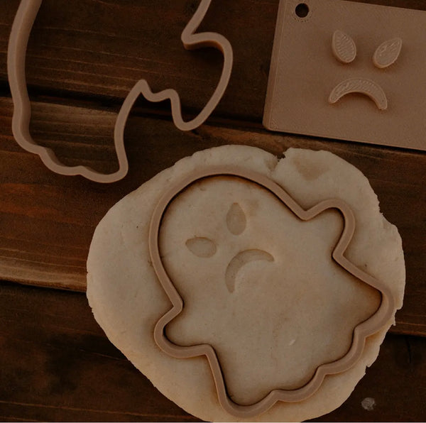 Ghost Stamp and Cutter Set - Halloween Eco Playdough Tools