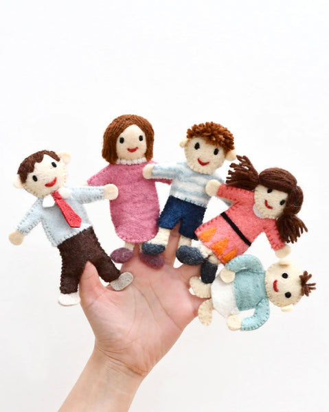 FINGER FAMILY - FELT FINGER PUPPET SET