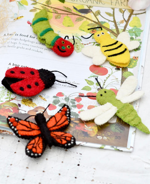 INSECTS AND BUGS - FINGER PUPPET SET