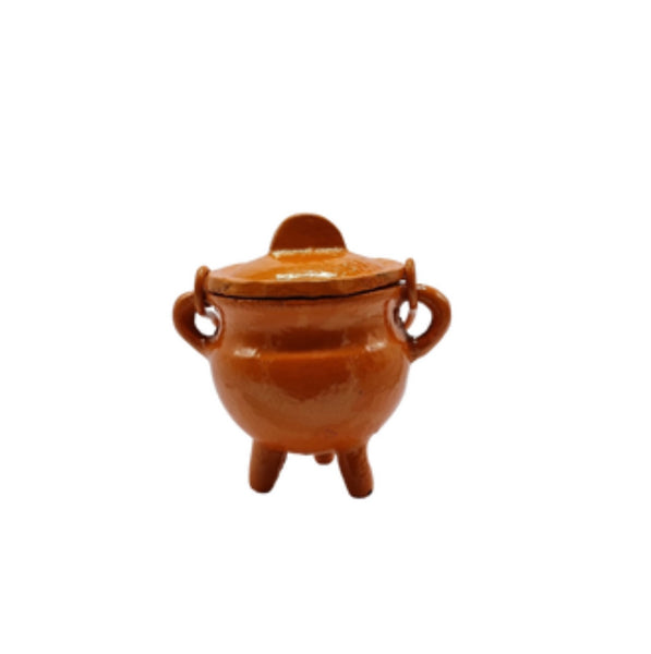 Plain orange cauldron + lid
