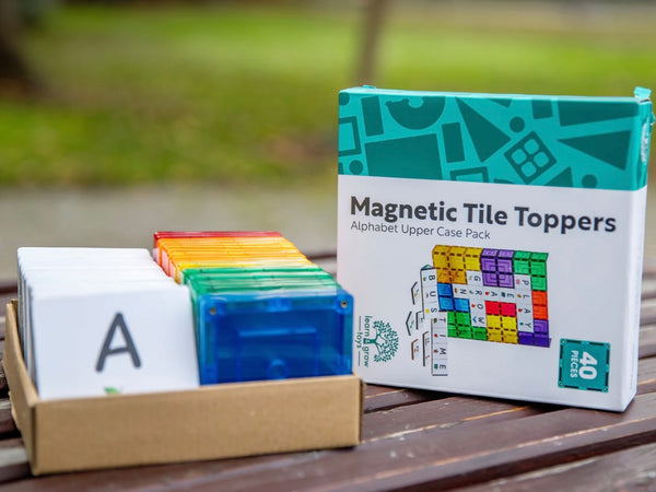 Magnetic Tile Topper - Alphabet Upper Case Pack (40 Piece)