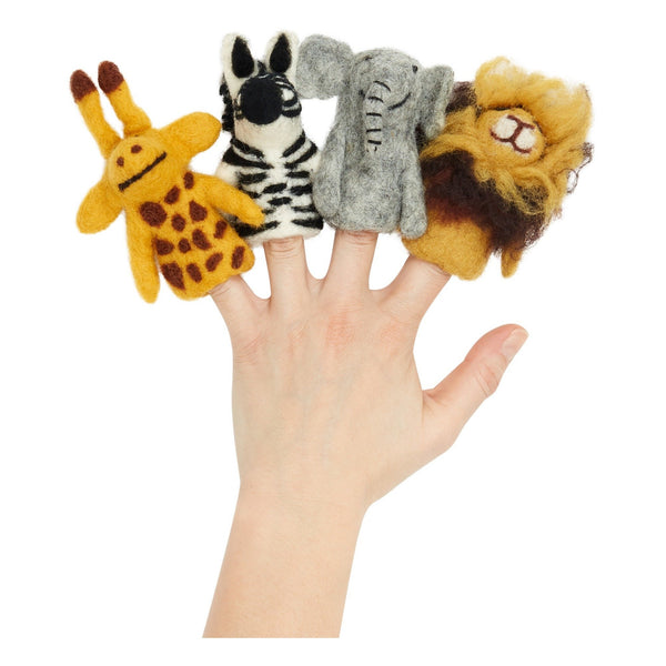 Finger Puppets - African Animals Set of Four
