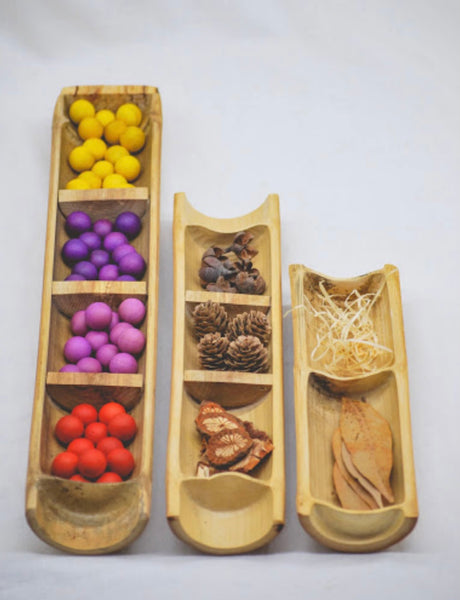 Bamboo Sorting Trays (Set of3)