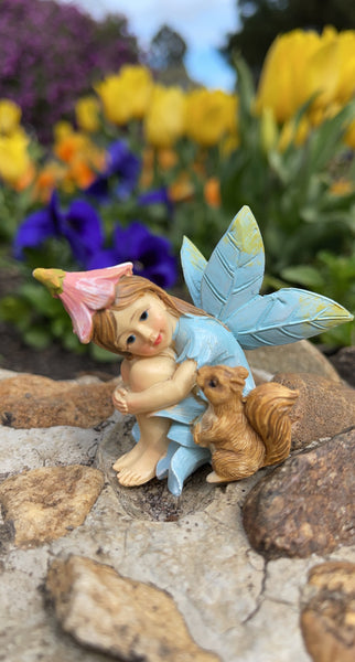 Garden Fairy w/Squirrel