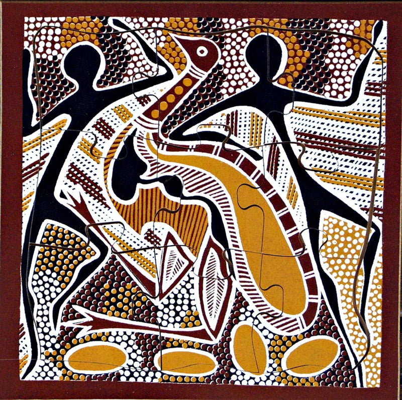 Aboriginal dreaming puzzle- Emu