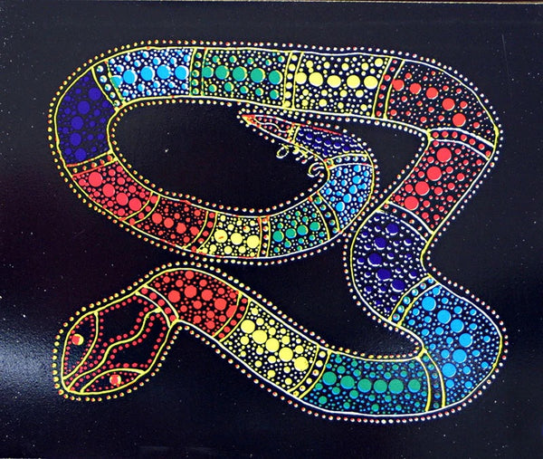 Aboriginal Winanggaay puzzle- Rainbow serpent