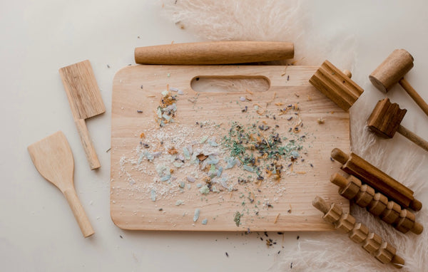 Wooden Play dough kit