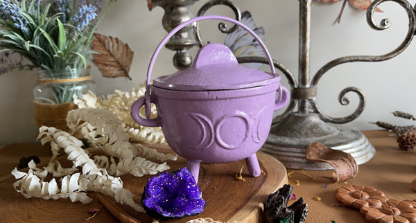 Lavender triple moon cauldron set