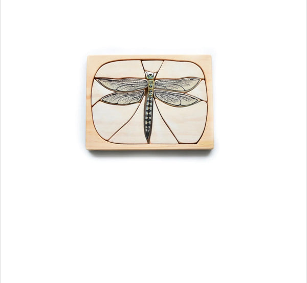 Dragonfly watercolour puzzle