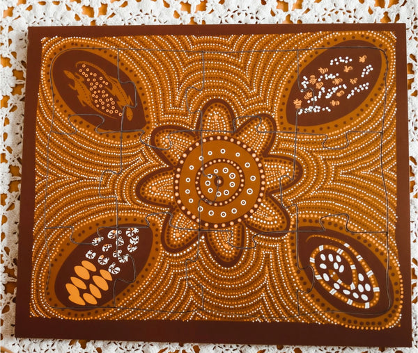Aboriginal Winanggaay puzzle- Bush Food