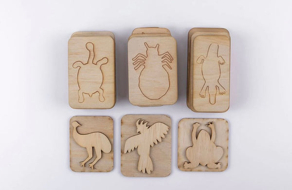 6pc Indigenous themed Animal Stamp Pack