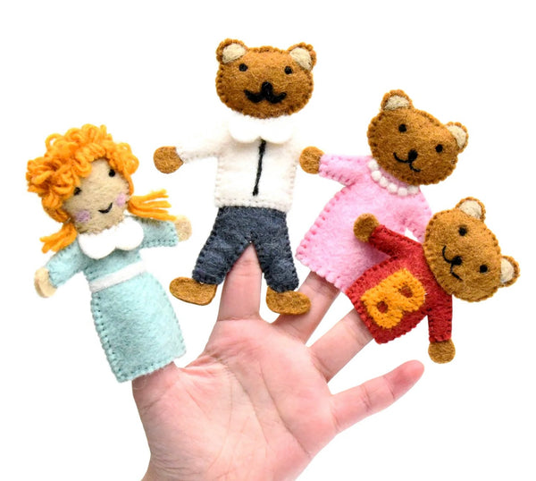 Goldilocks and the Three Bears, Finger Puppet Set