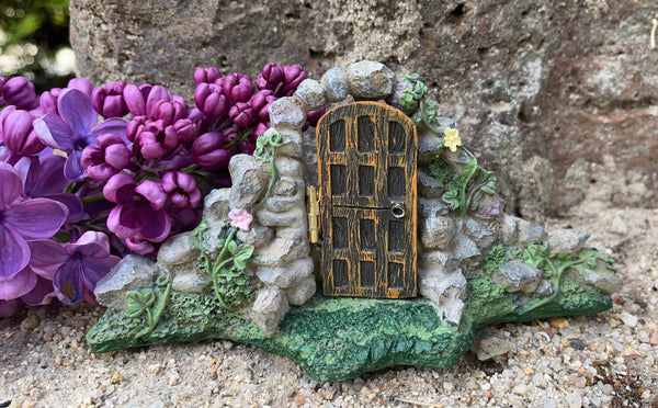 Fairy Garden Door with Stone Arch