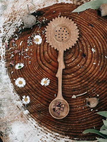 SUNFLOWER SLOTTED DUO SPOON