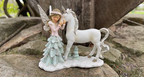 Snow Fairy with Unicorn
